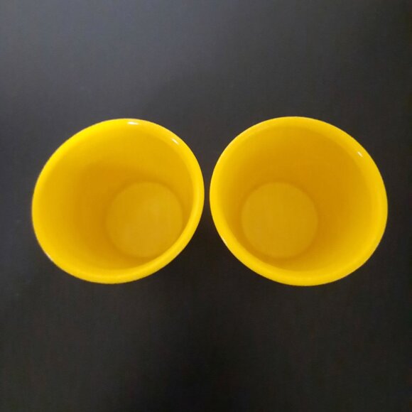 Starbucks TAZO Coffee/Tea Mug Pair yellow/white - Picture 4 of 4